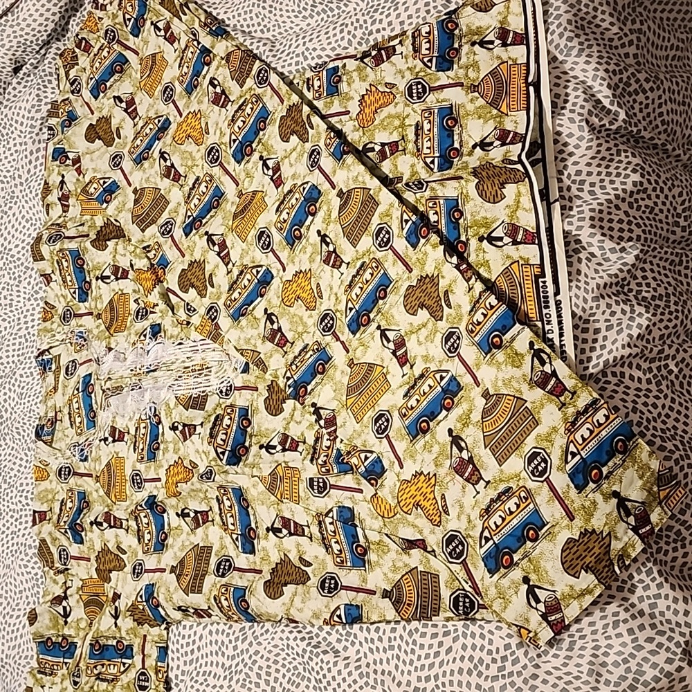 Ankara African Print Men's Embroidered Tunic and Pants